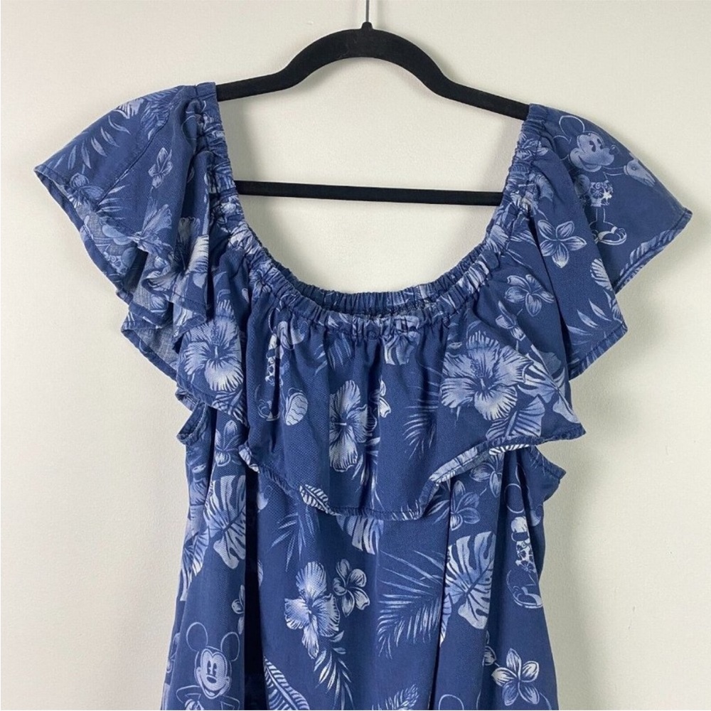 NWT Tommy Bahama × Disney Parks Mickey
Mouse Floral Ruffle Dress XL - Picture 3 of 8